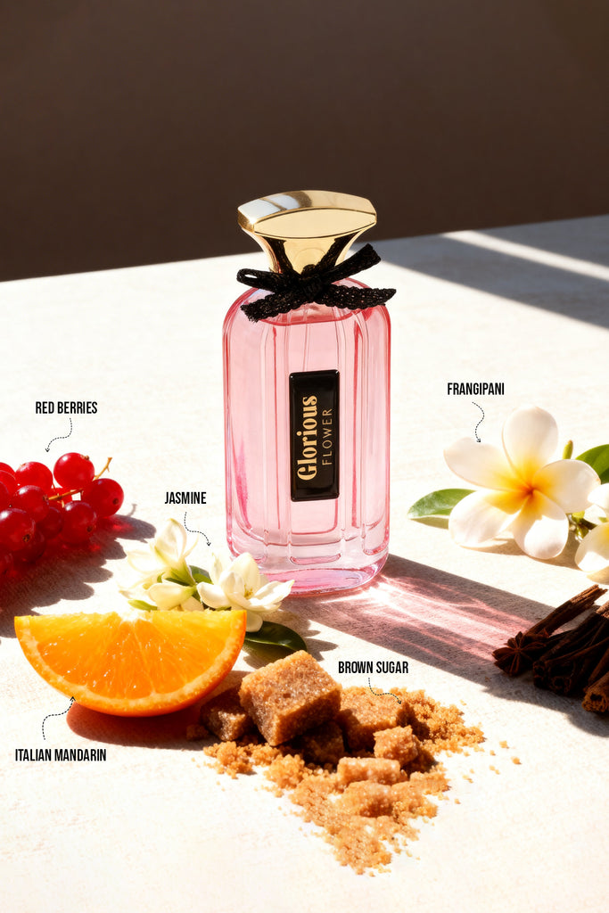 GLORIOUS FLOWER SPRAY PERFUME EAU DE PARFUM FOR WOMEN - 100ML/3.4FL.OZ