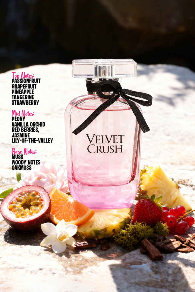 VELVET CRUSH POUR FEMME SPRAY PERFUME EAU DE PARFUM FOR WOMEN - 100ML/3.4FL.OZ.