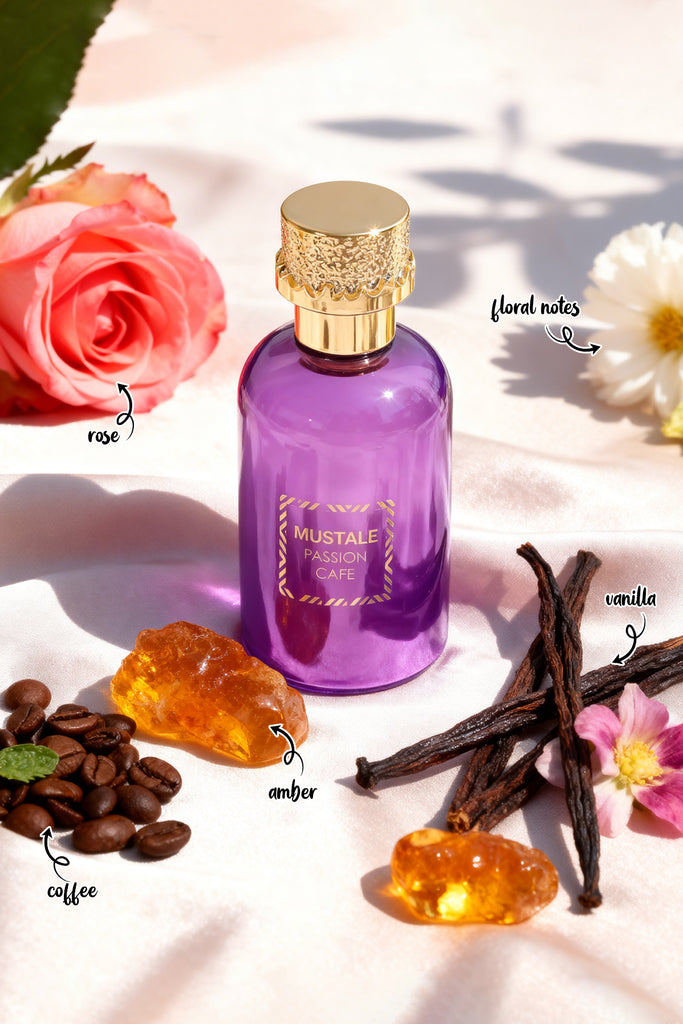 MUSTALE PASSION CAFÉ SPRAY PERFUME EAU DE PARFUM FOR MEN AND WOMEN - 100ML/3.4FL.OZ