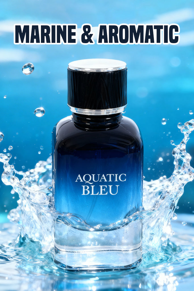 AQUATIC BLEU SPRAY PERFUME EAU DE PARFUM FOR MEN - 100ML/3.4FL.OZ.