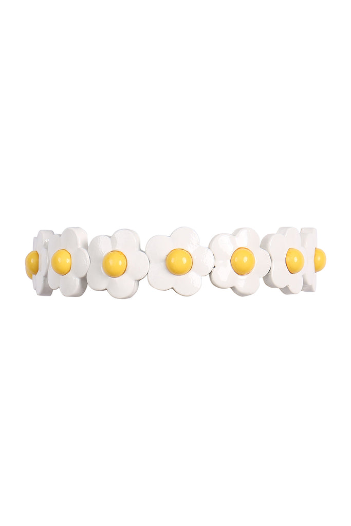 COLOR BLOCK DAISY STRETCH BRACELET