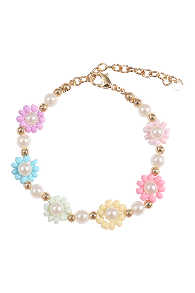 SUNFLOWER SEED BEADS PEARL BRACELET