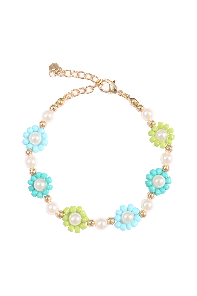 SUNFLOWER SEED BEADS PEARL BRACELET