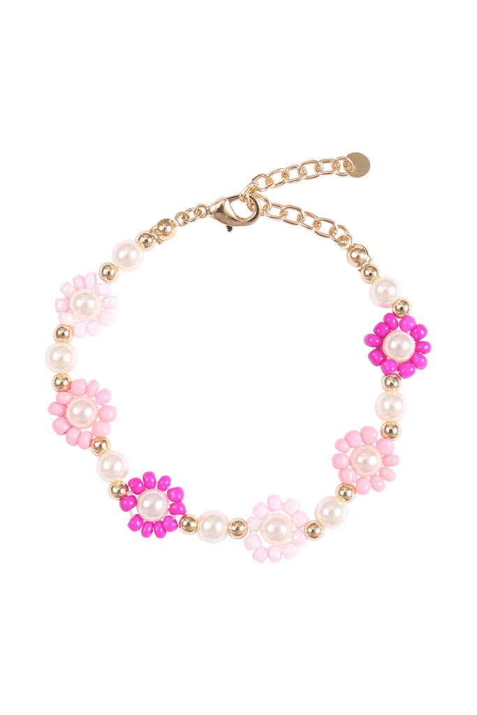 SUNFLOWER SEED BEADS PEARL BRACELET