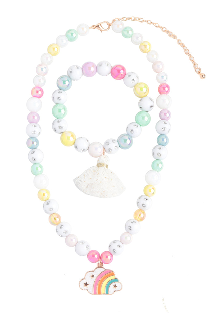 CLOUD GLASS BEADS RHINESTONE W/ MATCHING 14