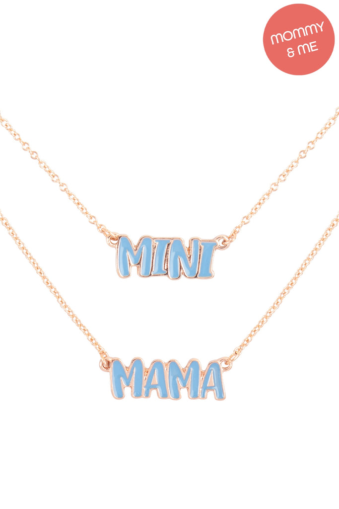 MAMA & MINI PERSONALIZED COLOR 2 SET NECKLACE