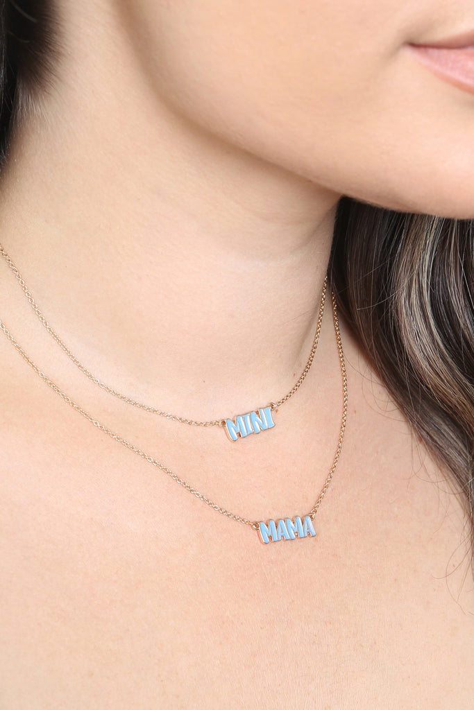 MAMA & MINI PERSONALIZED COLOR 2 SET NECKLACE