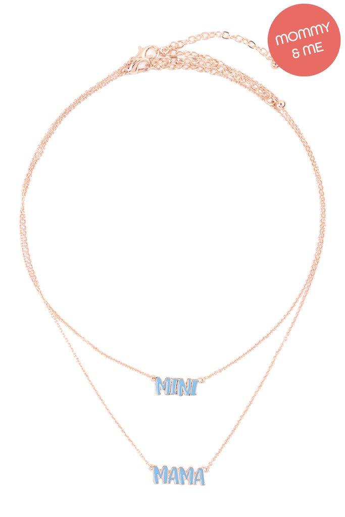 MAMA & MINI PERSONALIZED COLOR 2 SET NECKLACE