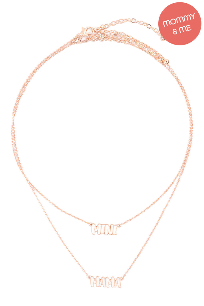 MAMA & MINI PERSONALIZED COLOR 2 SET NECKLACE