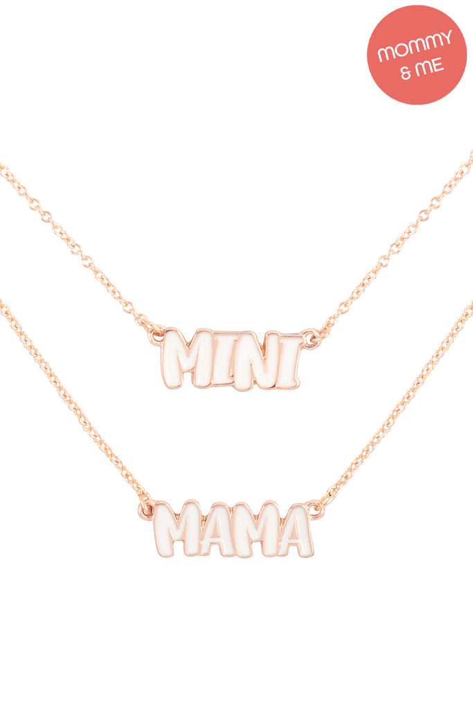 MAMA & MINI PERSONALIZED COLOR 2 SET NECKLACE