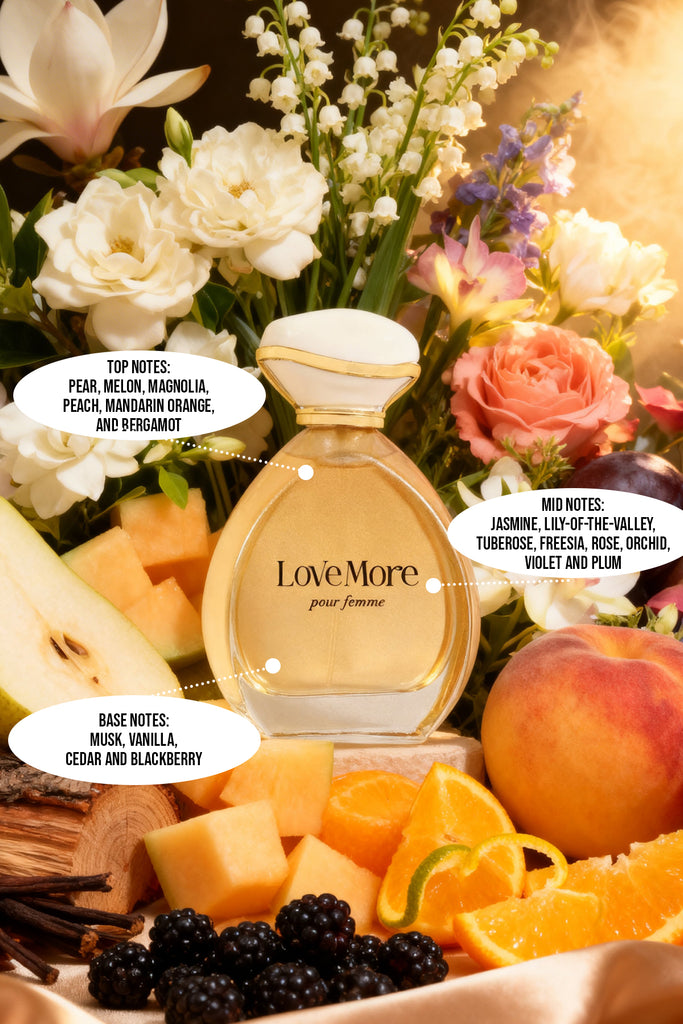 LOVE MORE POUR FEMME SPRAY PERFUME EAU DE PARFUM FOR WOMEN - 100ML/3.4FL.OZ.