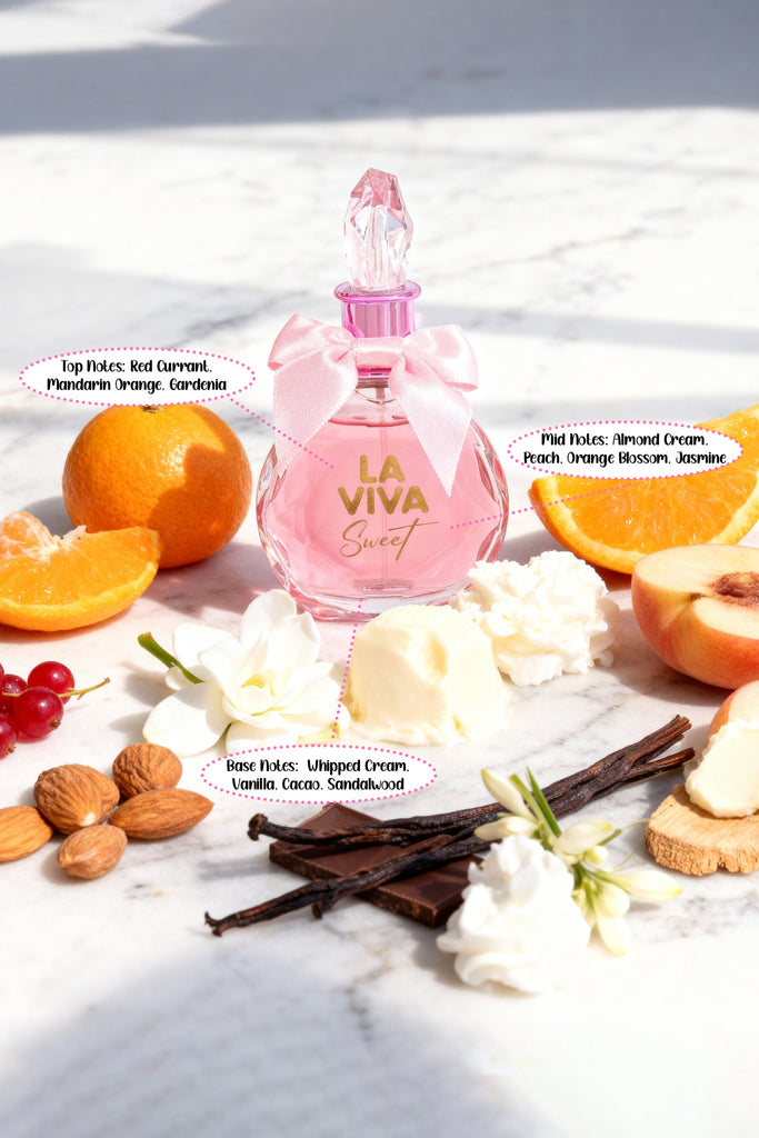 LA VIVA SWEET SPRAY PERFUME EAU DE PARFUM FOR WOMEN - 100ML/3.4FL.OZ.