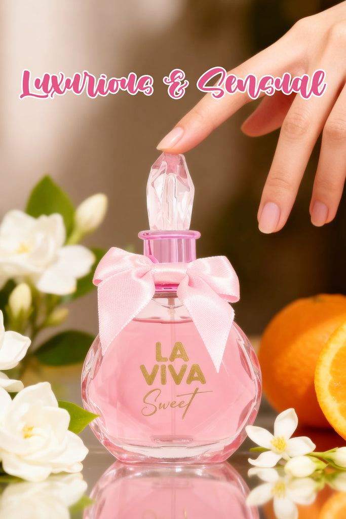 LA VIVA SWEET SPRAY PERFUME EAU DE PARFUM FOR WOMEN - 100ML/3.4FL.OZ.
