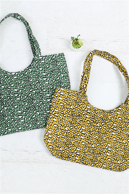 LEOPARD PRINT TOTE BAG