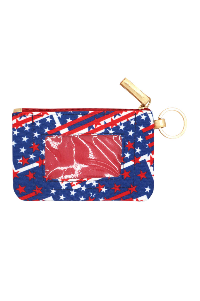 AMERICAN FLAG ID WALLET & DETACHABLE LANYARD