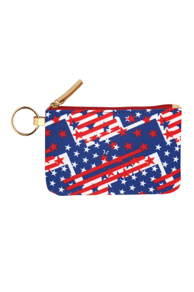 AMERICAN FLAG ID WALLET & DETACHABLE LANYARD