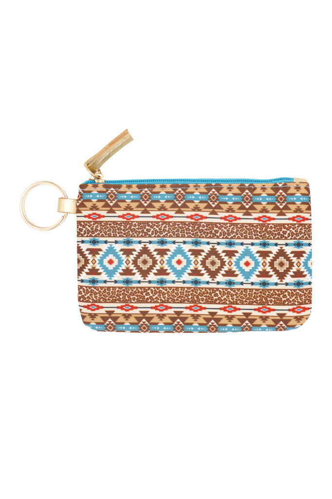 LEOPARD TRIBAL ID WALLET & DETACHABLE LANYARD