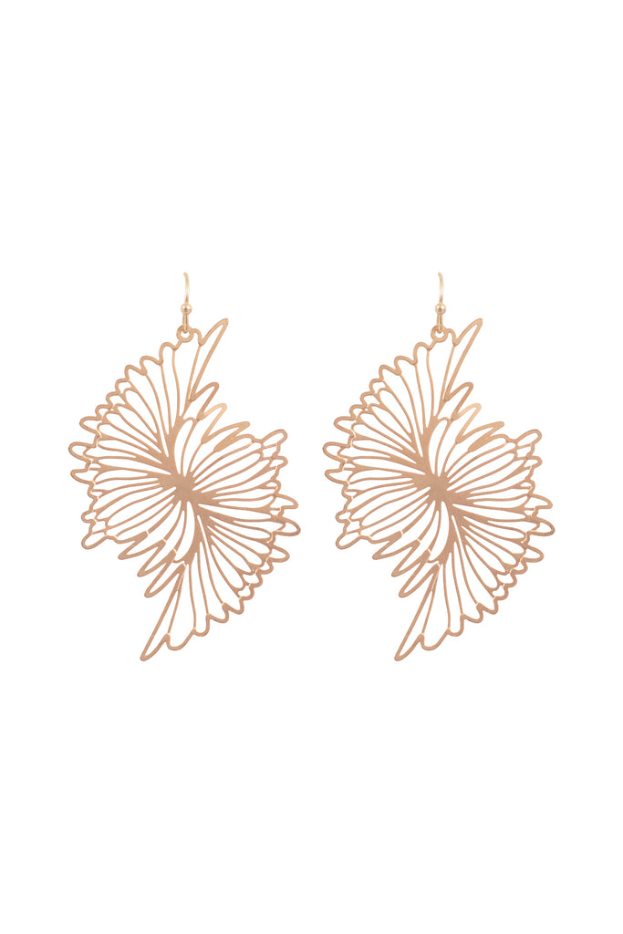 WING FILIGREE HOOK EARRINGS