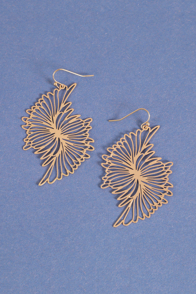 WING FILIGREE HOOK EARRINGS