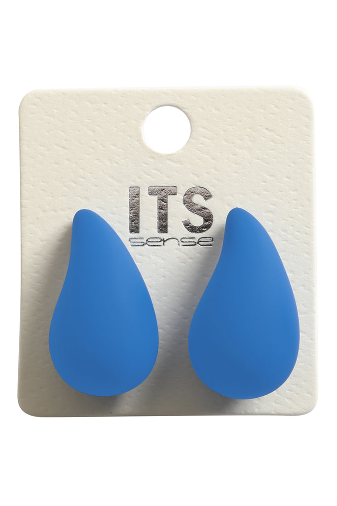 TEARDROP SHAPE ACRYLIC STUD EARRINGS