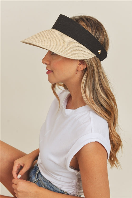SOLID VISOR SUN HAT
