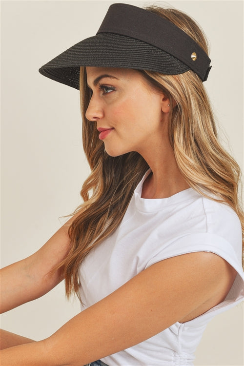 SOLID VISOR SUN HAT