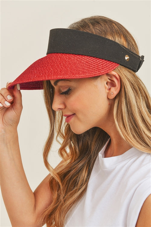 SOLID VISOR SUN HAT