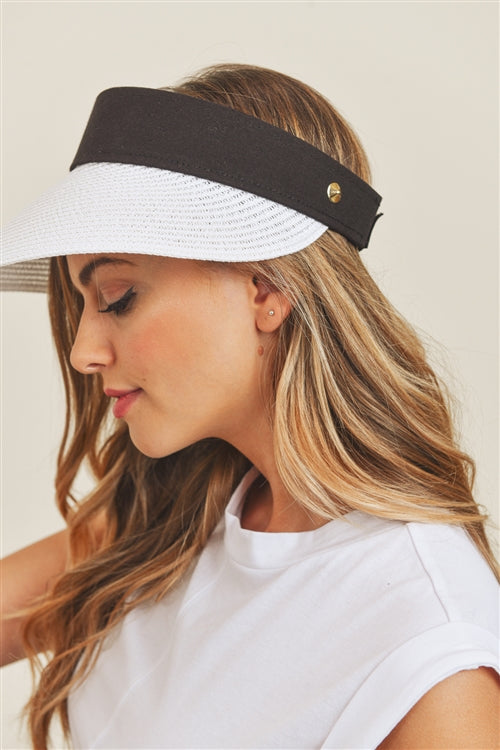 SOLID VISOR SUN HAT