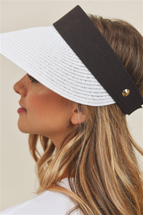 SOLID VISOR SUN HAT