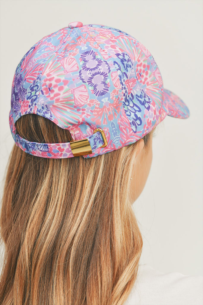 FLORAL PAISLEY, BASEBALL CAP