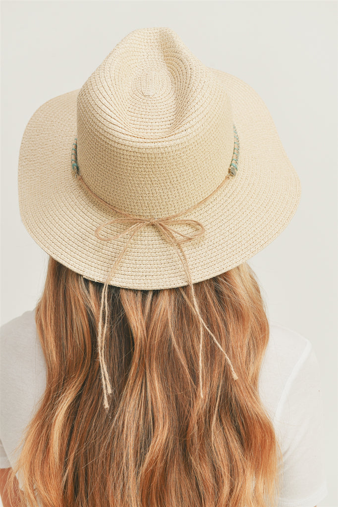 SUN HAT WITH RHINETONES BAND