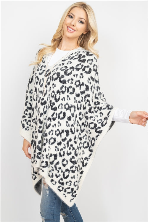 LEOPARD PRINT PONCHO