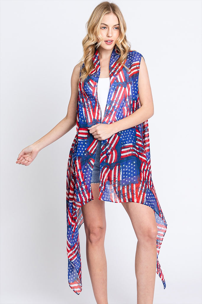 AMERICAN FLAG VEST