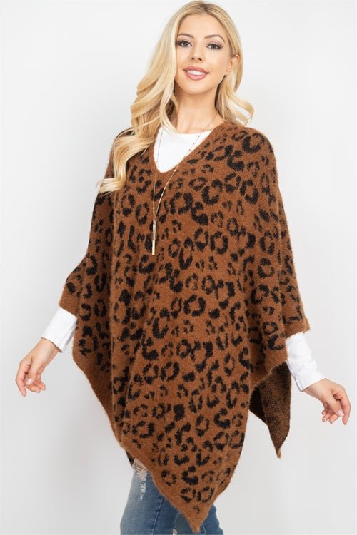 LEOPARD PRINT PONCHO