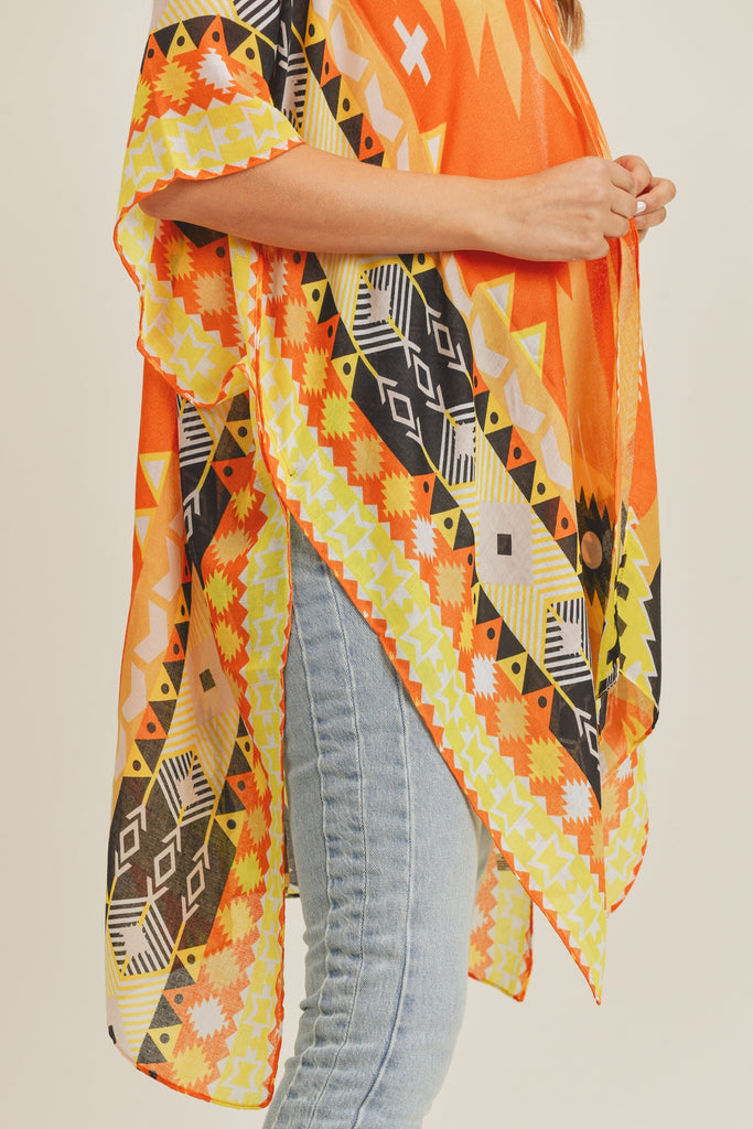 TRIBAL PATTERN KIMONO