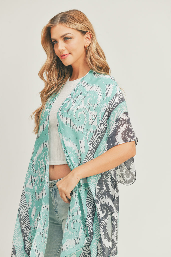 ABSTRACT PRINT KIMONO