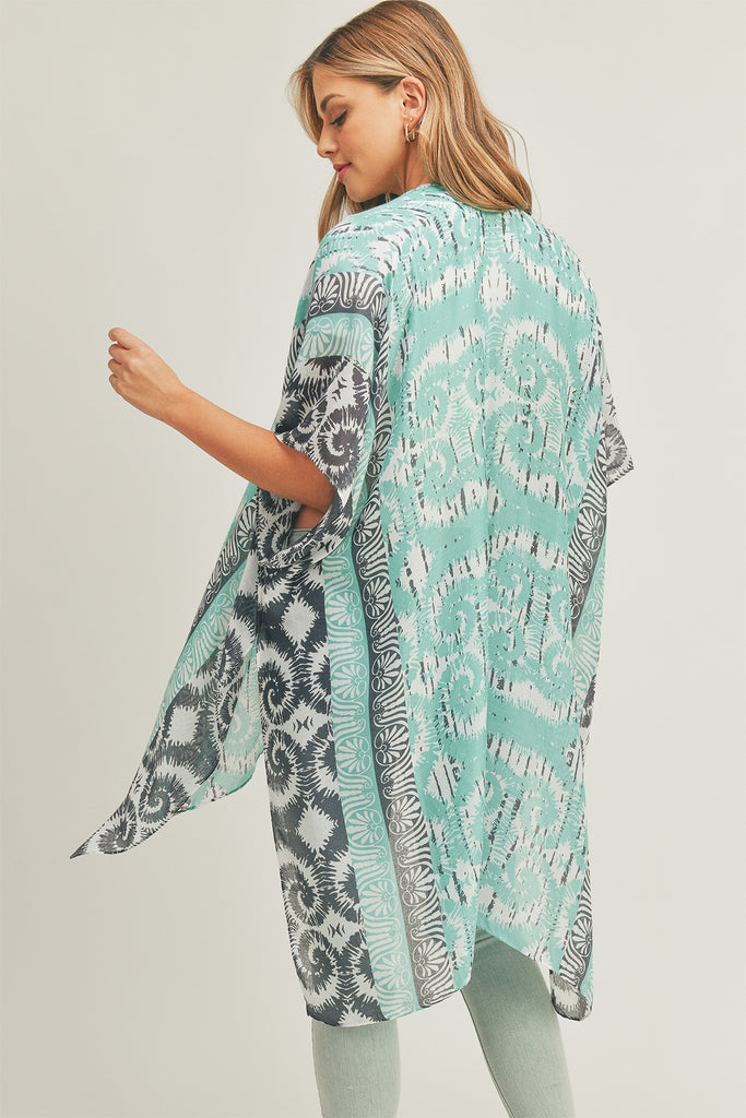 ABSTRACT PRINT KIMONO