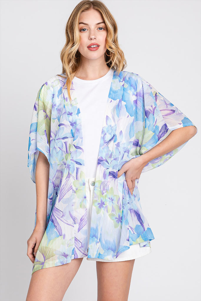 FLORAL PRINT COVER-UP