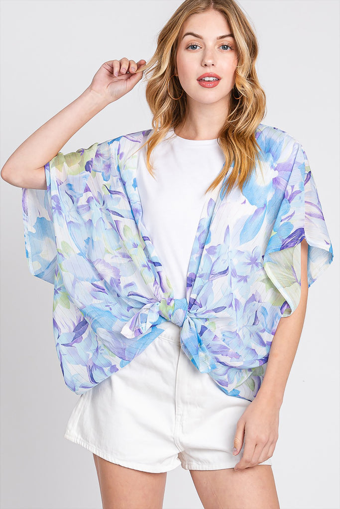FLORAL PRINT COVER-UP