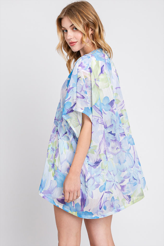FLORAL PRINT COVER-UP
