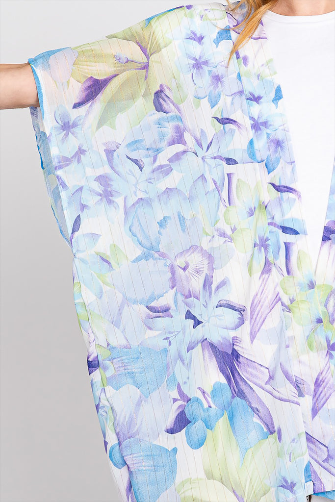 FLORAL PRINT COVER-UP