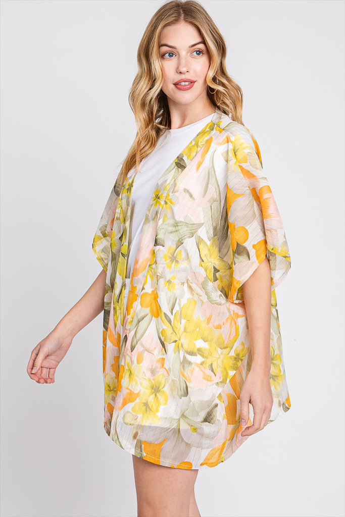 FLORAL PRINT COVER-UP