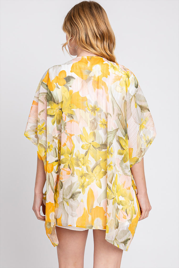 FLORAL PRINT COVER-UP