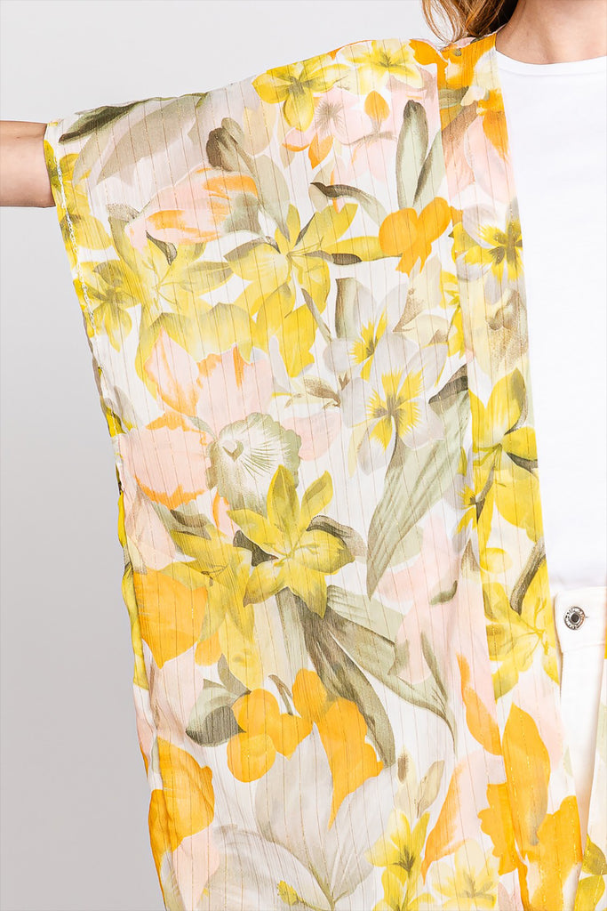 FLORAL PRINT COVER-UP