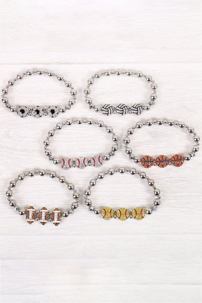 CCB SPORTS GAMEDAY STRETCH CHARM BRACELET