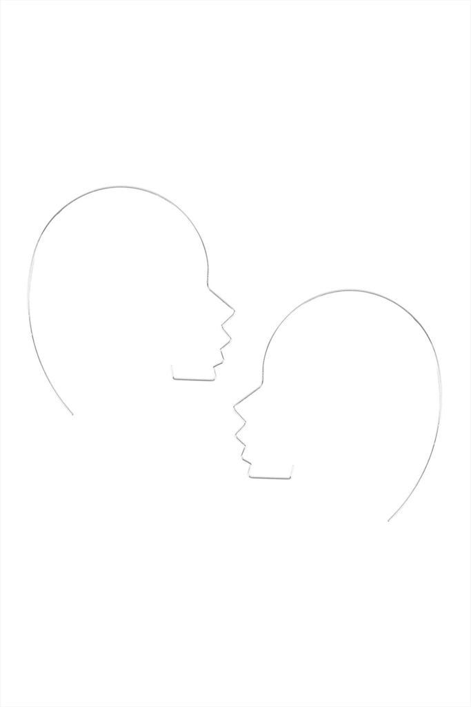 SIDE FACE WIRE EARRINGS