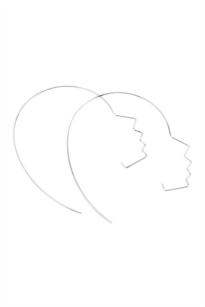 SIDE FACE WIRE EARRINGS