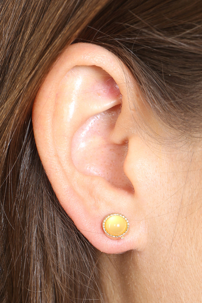 Feather & Fishbone Stud Earring Set