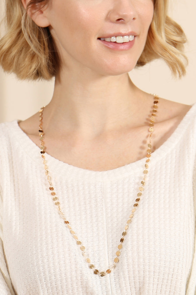 EYEGLASSES HOLDER CIRCLE CHAIN NECKLACE