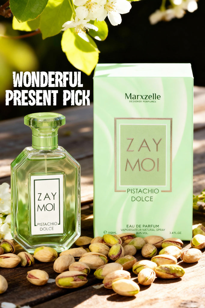 ZAY MOI PISTACHIO DOLCE SPRAY PERFUME EAU DE PARFUM FOR MEN AND WOMEN - 100ML/3.4FL.OZ. - Riah Fashion